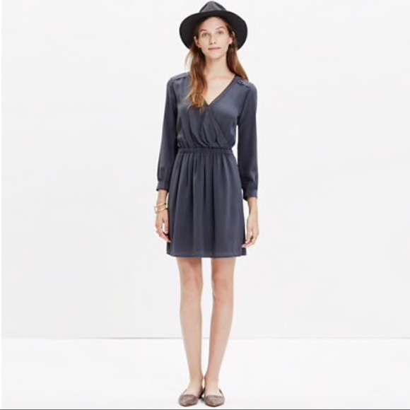 Madewell Dresses & Skirts - NWT Madewell silk faux wrap dress size 2